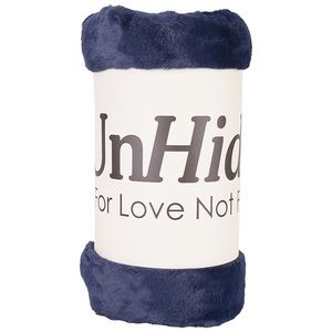 New UnHide navy blue Blanket Small